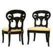 Verona Side Chair rubbed black
